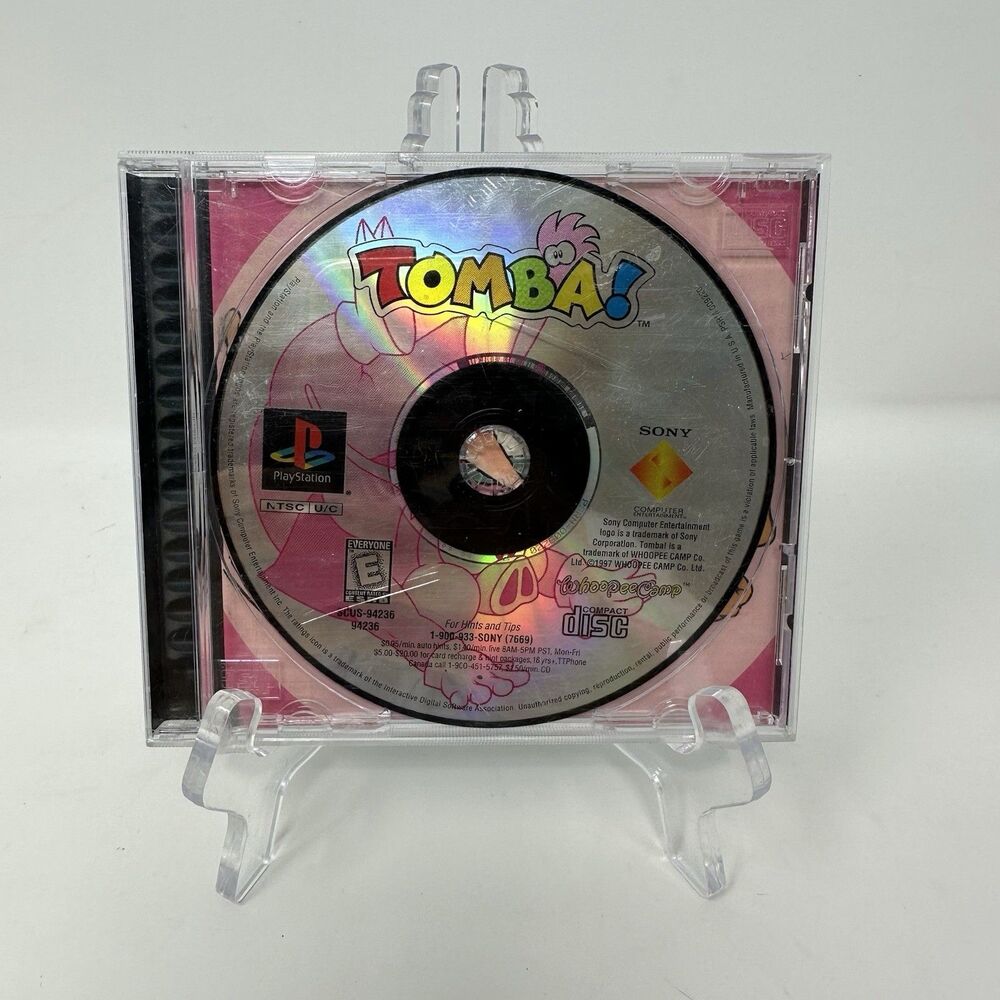 Tomba Sony PlayStation 1 PS1 No Manual Tested Authentic